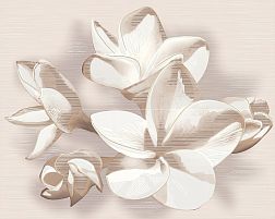 Azori Amati Plumeria Beige Панно 50,5х40,2 (из 2-х плиток) см
