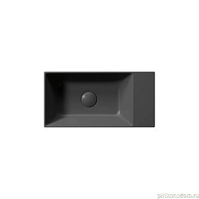 GSI KUBE Раковина X 50x25 без перелива черный матовый (9486026)