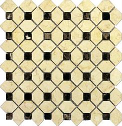 Primacolore Marmo MN184PLA Мозаика 0,6х0,6+2,9х4,5 30х30 см