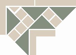 Top Cer Venezia Corner Микс Матовый Угол 12,1x26 см