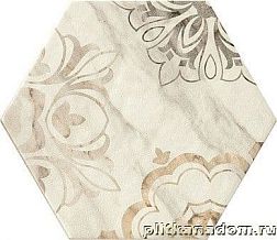 Ragno Bistrot R4YQ Decoro Calacatta Michelangelo Керамогранит 21х18,2 см