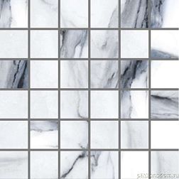 Energieker Calacatta Msc Oceanic Tess. Синяя Лаппатированная Мозаика 30x30 (4,8x4,8) см