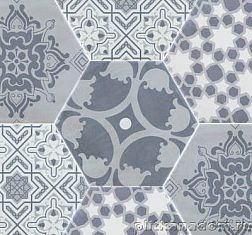 Pamesa Ceramica Jubilee-Mayfair-Carnaby Hex Sloane Cement mix Compacglass Керамогранит 19,8х22,8 см