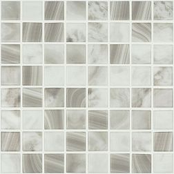 Vidrepur Nature Pearl River №5700 (на сетке) Серая Матовая Мозаика 31,7х31,7 (3,8х3,8)