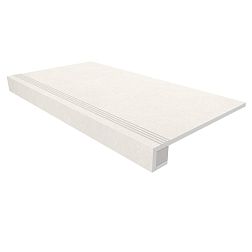 Estima Luna LN00 White Белая Неполированная + Подступенок (14,5x120) Ступень 33х120 см