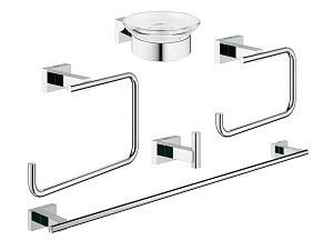 Grohe Essentials Cube 40758001 Набор аксессуаров (5 предметов), хром