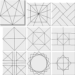 Geotiles Geomix Pawn (40 видов рисунка) Керамогранит 22,3x22,3 см