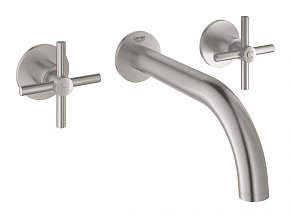 Grohe Atrio New 20164DC3 Смеситель для раковины на 3 отверстия, настенный монтаж