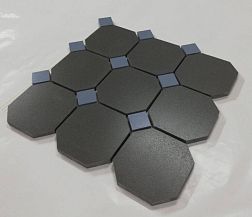 Идальго Метлахская плитка Диана Серая (Микс 4) Матовая Настенная плитка 30x30 см