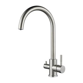 Смеситель для кухни со встроенным фильтром (краном) под питьевую воду Oute T60203C