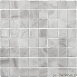 Vidrepur Nature Pearl River №5600 (на сетке) Серая Глянцевая Мозаика 31,7х31,7 (3,8x3,8)