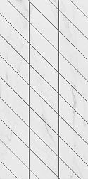 Ametis Supreme Platinum Фальшмозаика SM01 Corner Белый Неполированный Декор Левый 30x60 см