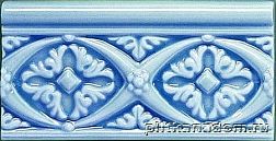 Adex Modernista ADMO4001 Relieve Bizantino C-C Azul Oscuro Бордюр 7,5х15 см