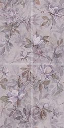 Kerama Marazzi Магнолия VT-C413-4x-11037R Панно 3 Серое Матовое 60х120 (из 4 плиток) см