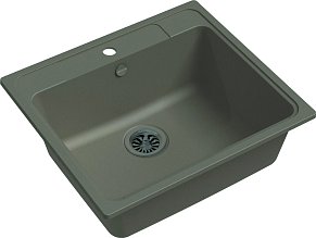Мойка кухонная Ewigstein Elegant 60 1-чаша 570*510мм темно-бежевый