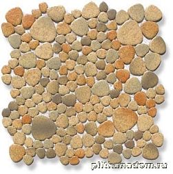 Giaretta Мозаика глазур. Морские камешки Rustici на бумаге 26,6х26,6 см