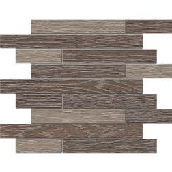 Estima Kraft Wood Light Grey KW03-KW02 Muretto Коричневая Структура Неполированная Мозаика 30х35 см