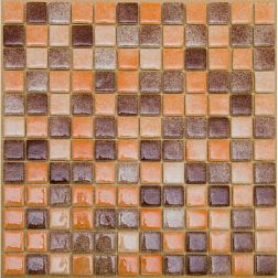 MVAPrintMosaic Мозаика стеклянная с напылением 25ST-S-019 Коричневый + Оранжевый 31,5х31,5 см