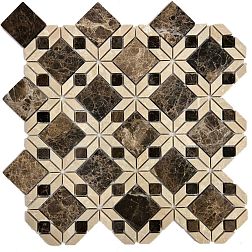 Orro Mosaic Orro Stone Sultan Коричневая Матовая Мозаика 32,4х32,4 см