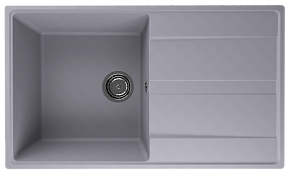Ulgran Quartz Prima 850-05, бетон Мойка кухонная 50х22