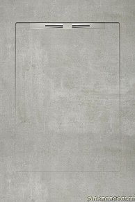 Aquanit Beton Grey Slope Line Душевой поддон 90х135