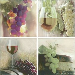 Absolut Keramika Raisin Set A Декор 10х10 (4 шт.) см