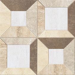 Casalgrande Padana Marmoker Cassettone Travertino Lucido Декор 29,5x29,5 см