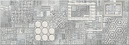 Eletto Ceramica Commesso Grigio Geometria Декор 25,1х70,9 см