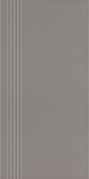 Paradyz Bazo Grys Nacinana Monokolor Mat Серая Матовая Ступень простая 29,8x59,8 см