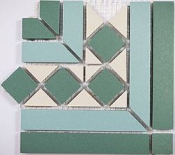 Идальго Метлахская плитка Глория Микс Матовый Угол 14,4x16,4x16,4 см