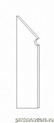 Atlas Concorde Seastone White Battiscopa Sag.SX Плинтус 7,2х30 см